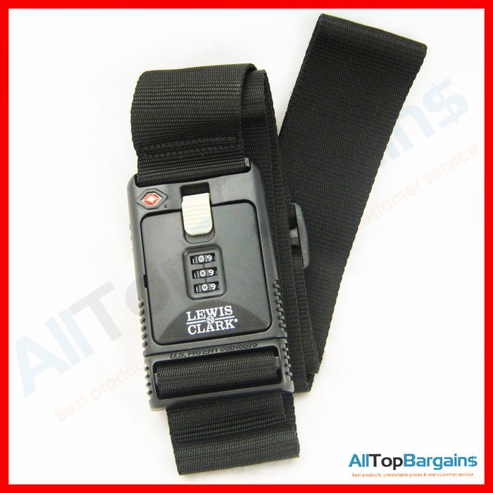 Combination Locking Travel Belt  Luggage Suitcase Secure TSA Lock Strap 3 Digit