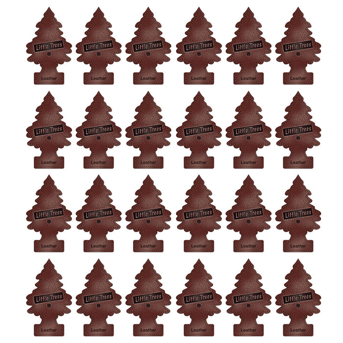 24 Little Trees Leather Scent Car Air Freshener Car Auto Office Home Hanging