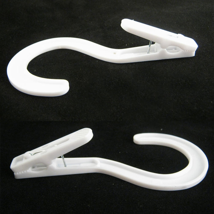50 Pack Portable Laundry Hooks Clothes Pins Plastic Hangers Home Travel Drip Dry
