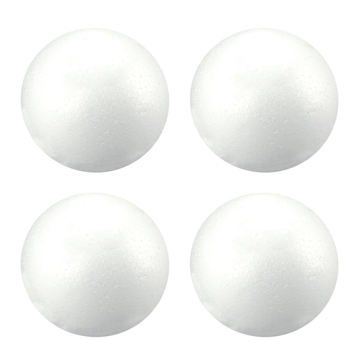 8 Pack 3" Smooth White Craft Foam Balls Round Styro DIY Art School Project Decor