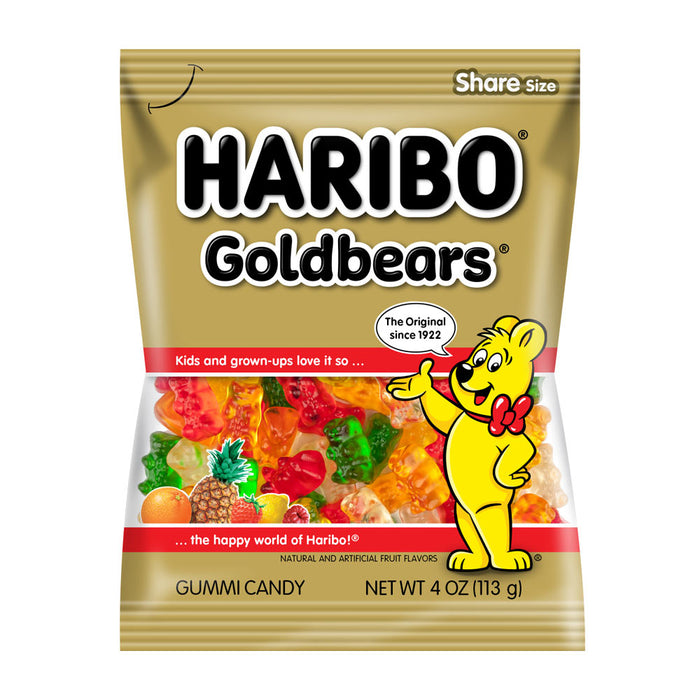 2 Bags Haribo Gummy Bears Fruit Chewy Candy Gummi Fruit Snack Goldbears 8 Oz