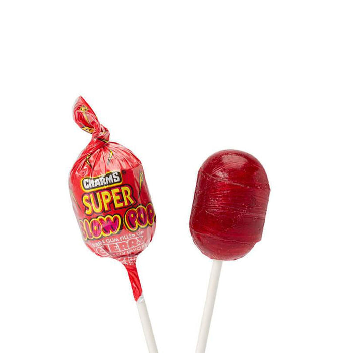 20 Pc Candy Super Blow Pops Treat Lollipops Colorful Sour Sucker Stick Lollypops