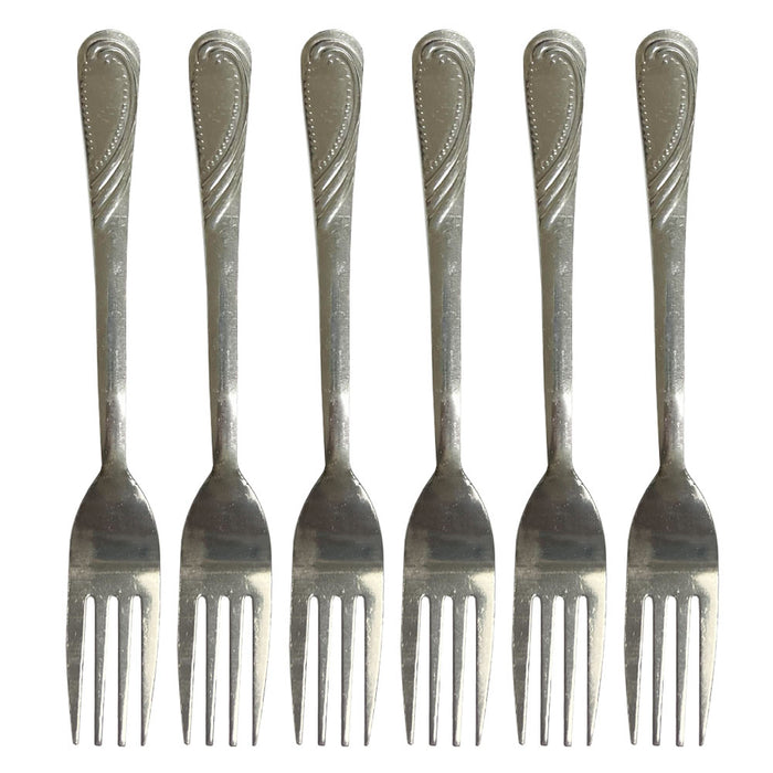 12 Pack Stainless Steel Silverware Forks Table Flatware Set Cutlery Heavy Duty