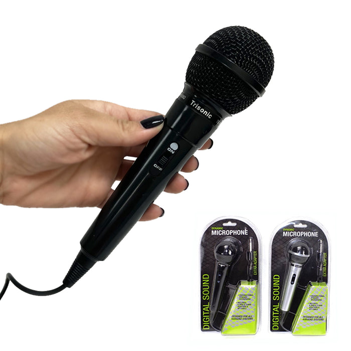 Dynamic Vocal Microphone Handheld Karaoke DJ Mic 6.3mm 3.5mm Plug On/Off Switch