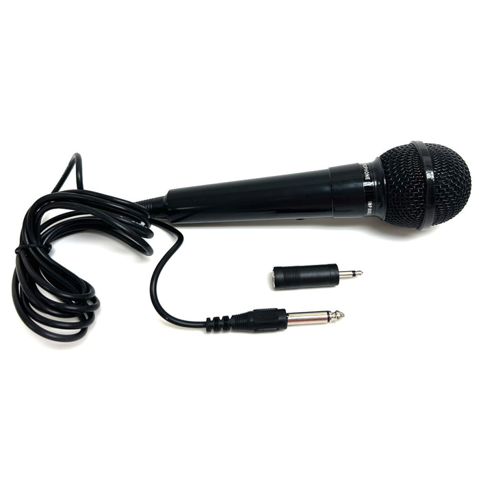 Dynamic Vocal Microphone Handheld Karaoke DJ Mic 6.3mm 3.5mm Plug On/Off Switch