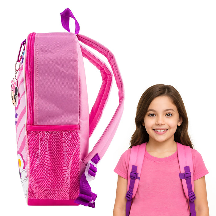 Disney Backpack Girl Toddler Preschool Bookbag School Daycare Travel 5 Piece Set