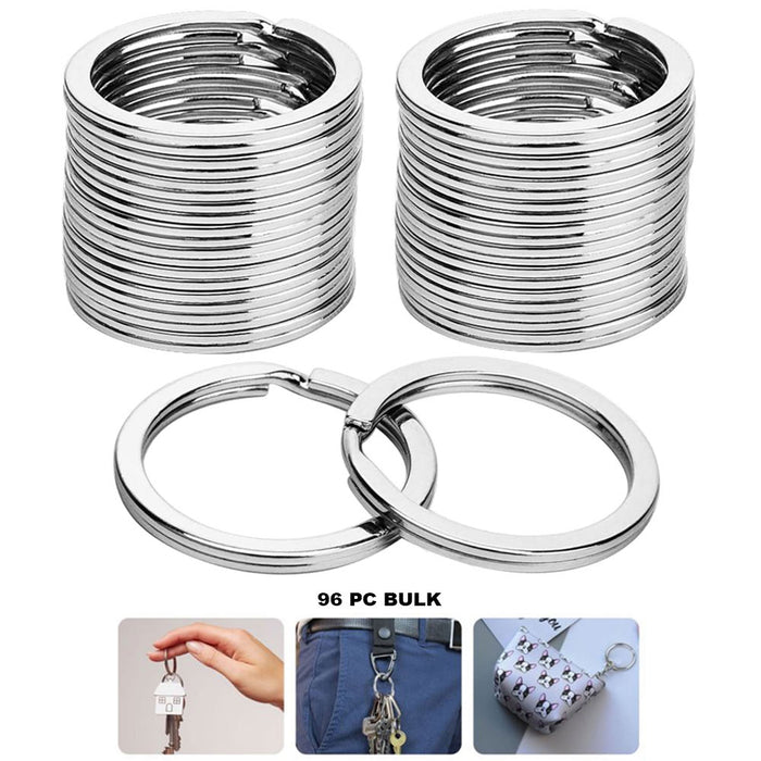 96 Pc Bulk Metal Key Rings Split Ring Home Car Keys Organization Jewelry Making