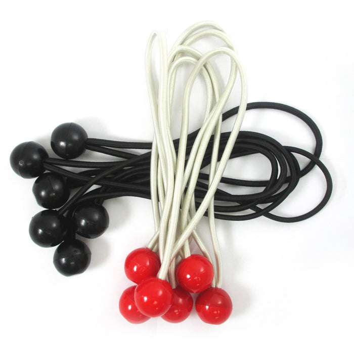12 Pack Ball Bungee Cord Elastic Rope Tarp Tie Down Heavy Duty Tent Strap Canopy