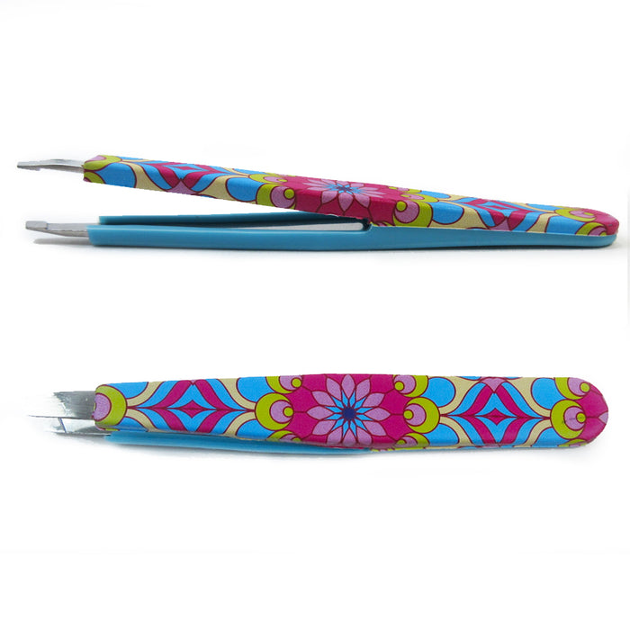 1 Premium Tweezers Eyebrow Slanted Precision Tip Beauty Hair Remover Makeup Tool