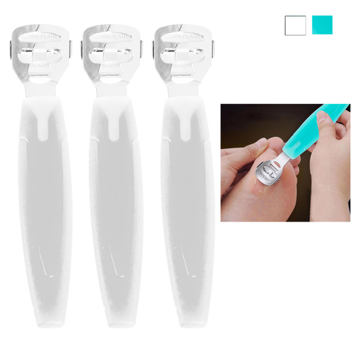 3 Pc Callus Remover Hard Dead Skin Corn Cutter Shaver Pedicure Foot Tool Blades