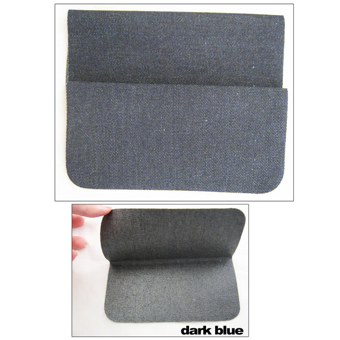 2 New Blue Somore Iron On Denim Patches Jean Fabric Repair Iron On Applique