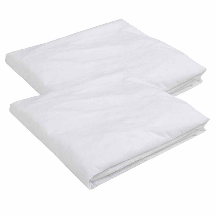 2 Pc King Size Waterproof Mattress Protector Fitted Comfort Pad Cover Vinyl