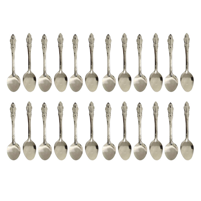 24 Stainless Steel Tablespoons Dinner Spoons Silverware Flatware Eating Utensils