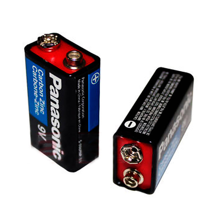 4 Count 9V Panasonic Carbon Zinc Batteries Long Lasting Battery 9 Volt Multi Use