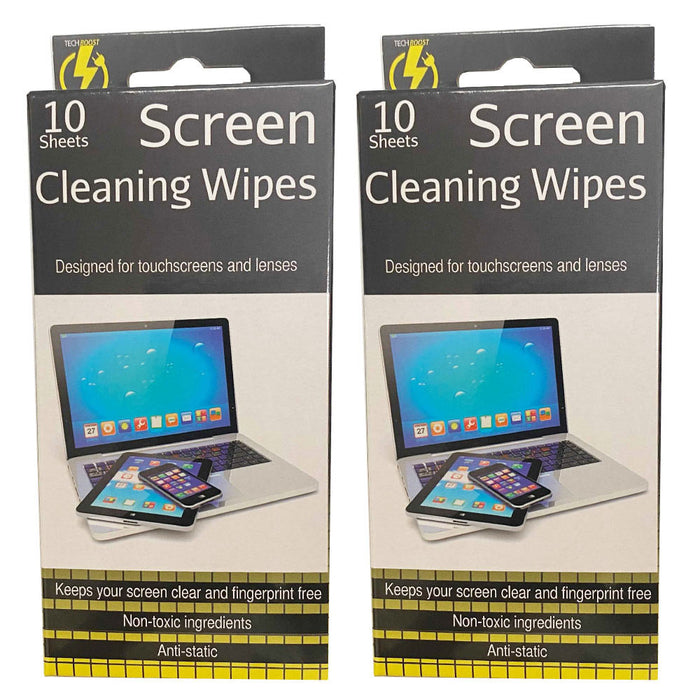 20 Screen Cleaning Wipes Lens Camera Phone Screen TV Laptop Clean Wipe Glasses