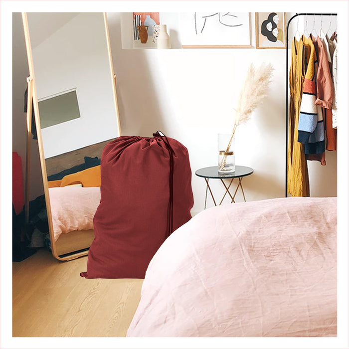 2 Pack Jumbo Sized Laundry Bag Commercial Heavy Nylon College Home Dorm 28"X36"