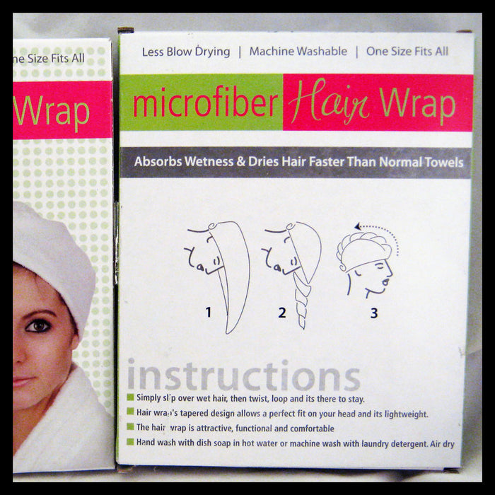 Bath Hair Wrap Towel Microfiber Drying Spa Head Cap Turban Wrap Twist Dry Shower