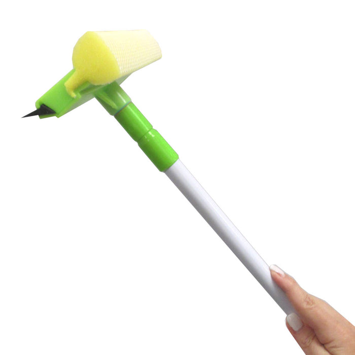 36" Telescopic Window Squeegee Cleaner Brush Shower Mirror Car Sponge Wiper Long