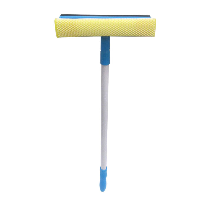 36" Telescopic Window Squeegee Cleaner Brush Shower Mirror Car Sponge Wiper Long
