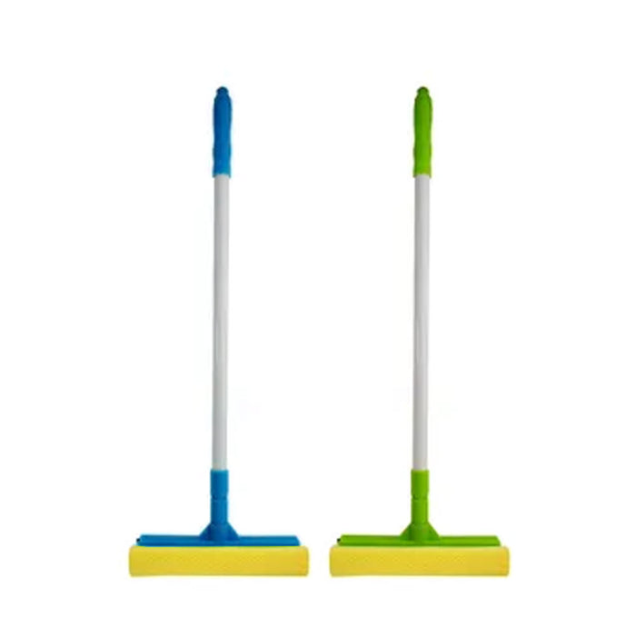 36" Telescopic Window Squeegee Cleaner Brush Shower Mirror Car Sponge Wiper Long