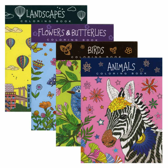 4 Pack Adult Coloring Book Relax Mindfulness Anti-stress Soothe Anxiety Relief