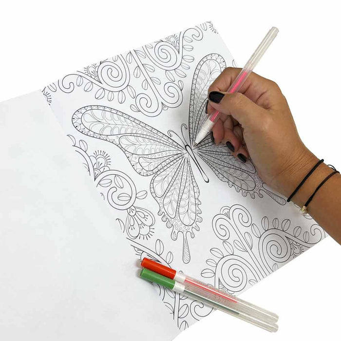 4 Pack Adult Coloring Book Relax Mindfulness Anti-stress Soothe Anxiety Relief