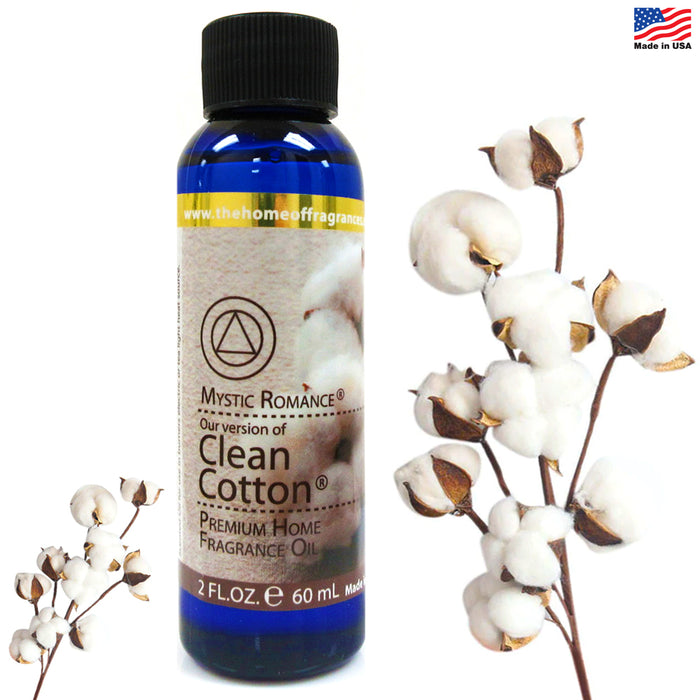 1 Clean Cotton Fragrance Oils Aroma Therapy Scent Home Air Diffuser Burner 60ml