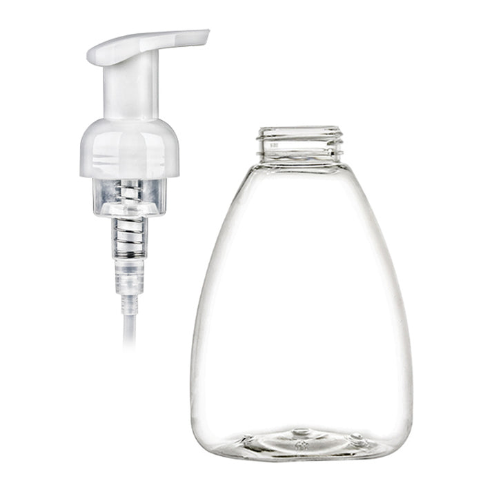 6X Empty Plastic Foamer Hand Soap Dispenser Clear Foam Pump Bottles 296 ml 10 oz