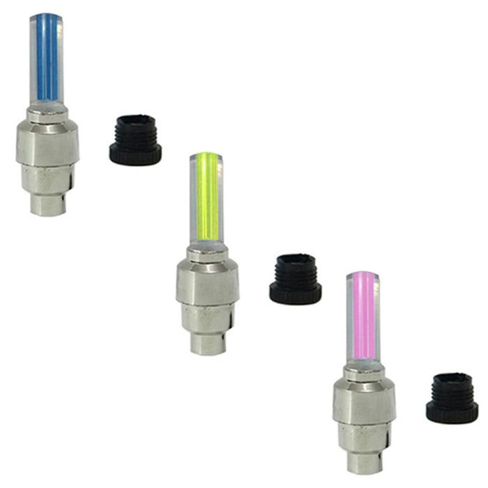2 Bike Wheel Lights Brighter Visible Fun Colors Style Safety Cycling Tire Lights