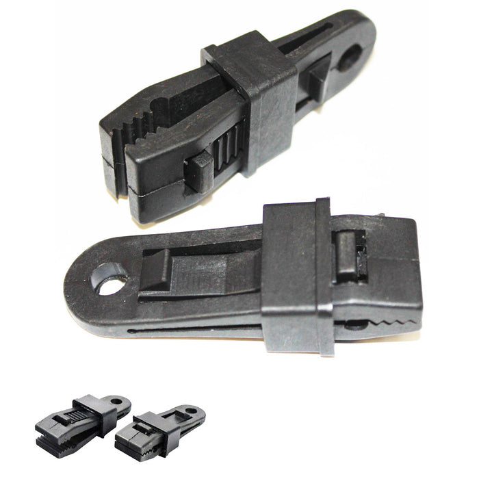New 20 Tarp Clips Clamp Awning Set Car Boat Cover Tent Tie Down Emergency Snap !