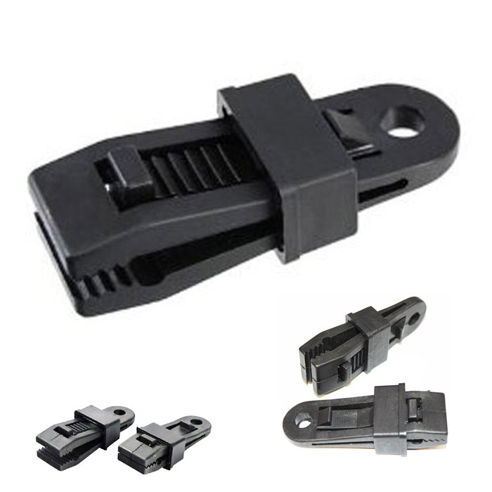 New 20 Tarp Clips Clamp Awning Set Car Boat Cover Tent Tie Down Emergency Snap !