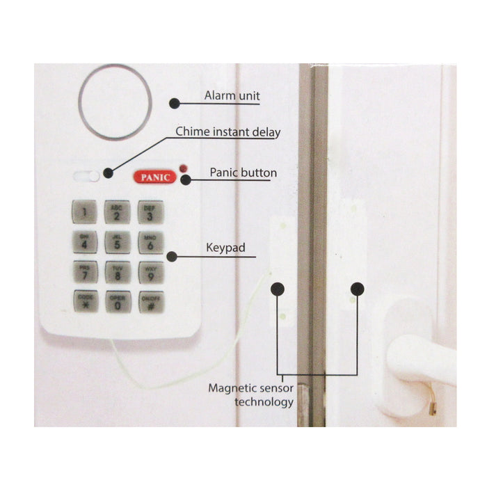 Alarm Wireless Motion Detector Sensor Door Chimes Home Security System Office
