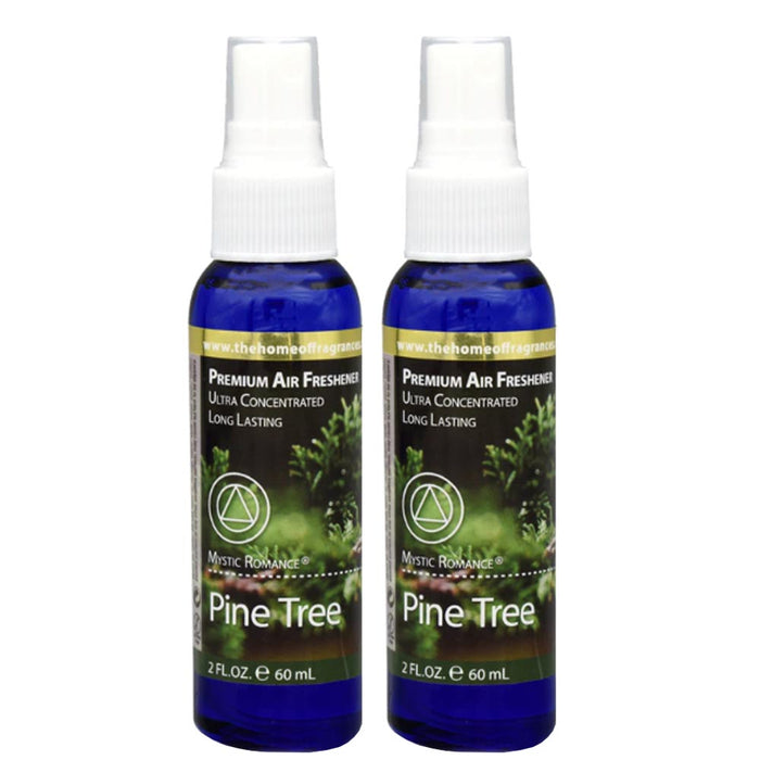2 Pc Pine Tree Holiday Air Freshener Spray Home Toilet Car Odor Eliminator 2 oz