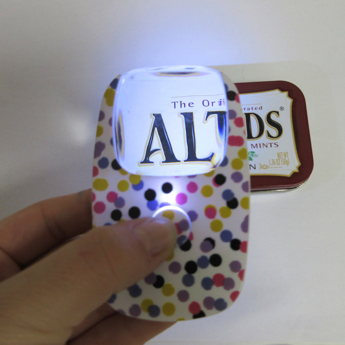 1 Credit Card LED Magnifier Pocket Illuminated Clarity Opti Card Reading Glass