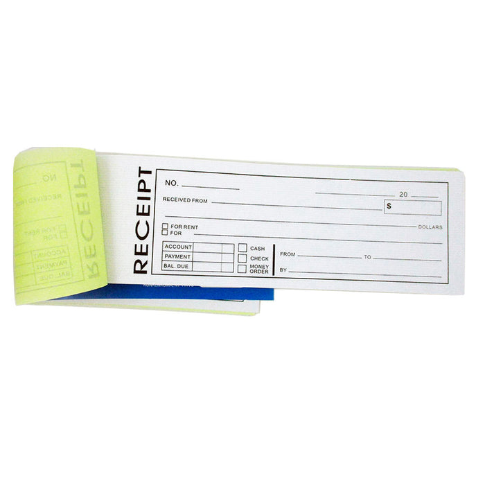 1  PC Cash Money Rent Receipt Record Book 2 Part 50 Sets Duplicate Copy Carbon New