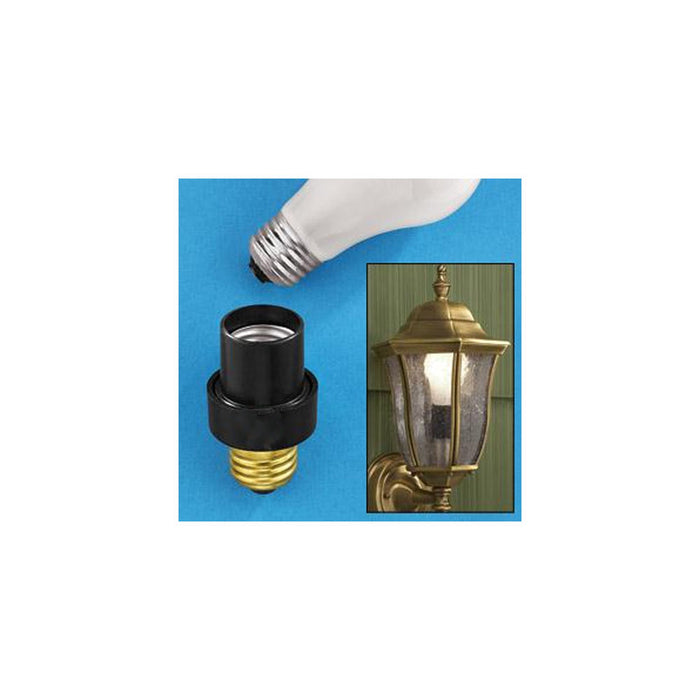 Auto Sensor Dusk Dawn Photocell Light Control Screw In Bulb Socket Adjustable Wt
