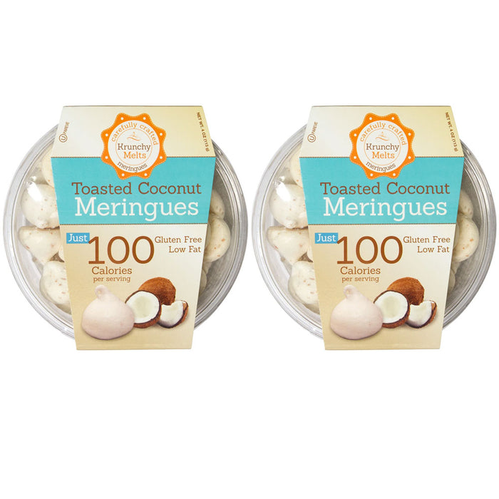 2 Boxes Toasted Coconut Meringue Cookies Gluten Free Low Fat Pareve Sweet Snacks