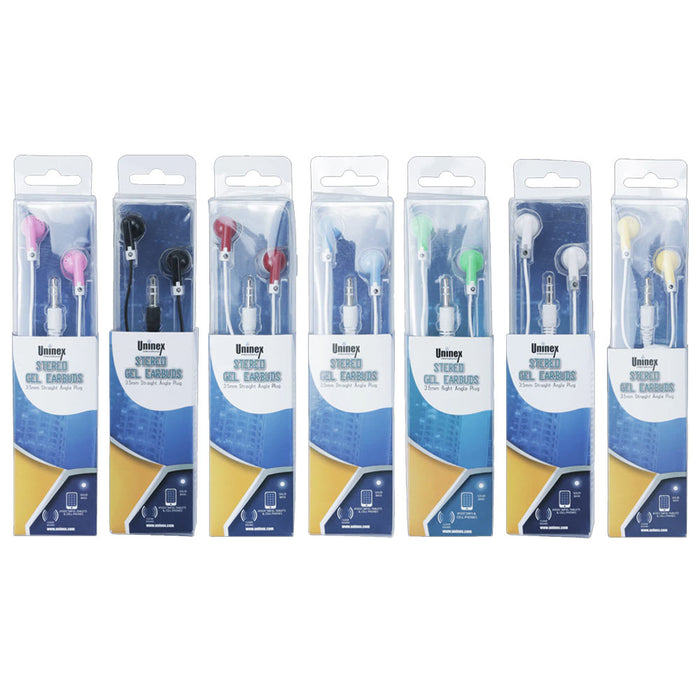 1PC Soft Gel Headphones Stereo Earphones Earbuds Tangle Free Music Sports Travel