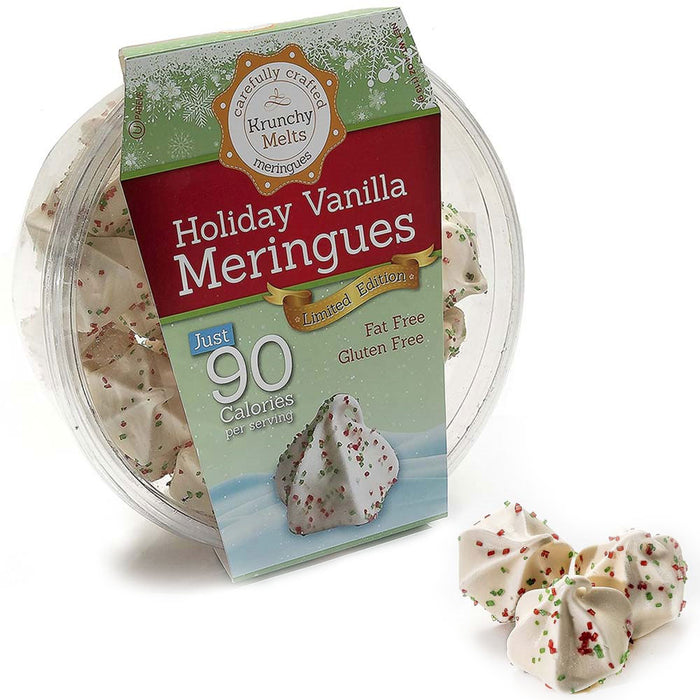 2 Pack Holiday Vanilla Meringue Cookies Fat Free Gluten Free Kosher Sweet Treats