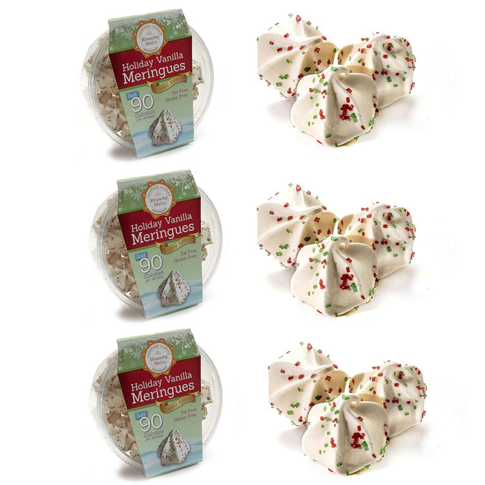 3 Boxes Holiday Vanilla Meringue Cookies Fat Free Gluten Free Kosher Sweet Treat
