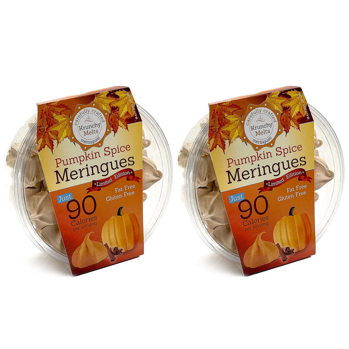 2 Boxes Pumpkin Spice Meringue Cookies Gluten Fat Free Sweet Holiday Treat Snack