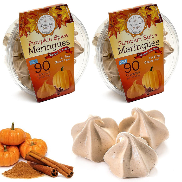 2 Boxes Pumpkin Spice Meringue Cookies Gluten Fat Free Sweet Holiday Treat Snack