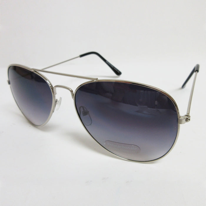 Mens Pilot Sunglasses Womens Vintage Shades Retro Silver Frame Eyewear Unisex