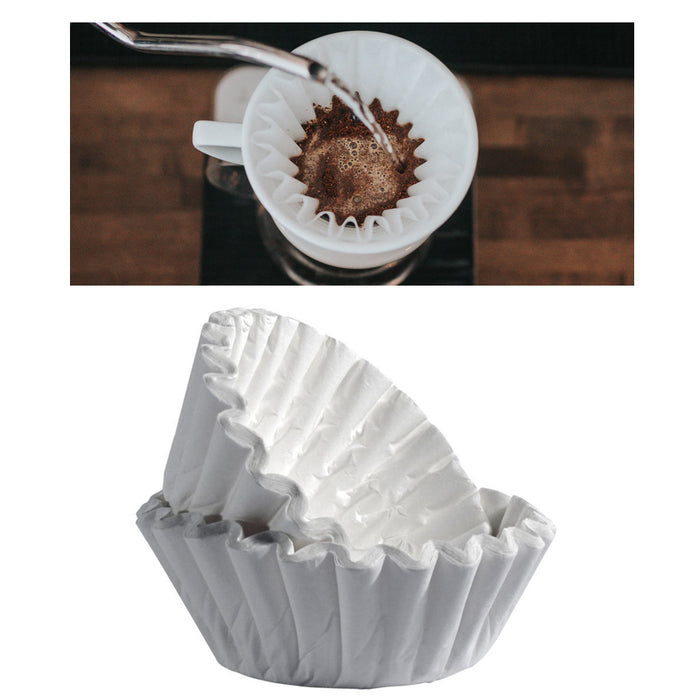 100 Count Paper Coffee Filters Basket Brewer Style Replacement Filter 8-12 Cups