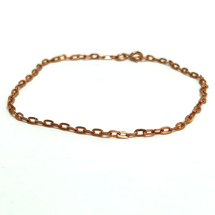 1 Pure Copper Anklet Ankle 9 3/8" Bracelet Dainty Chain Link Jewelry Arthritis