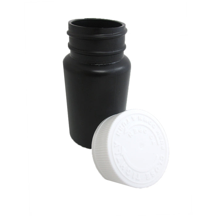 2 Empty Plastic Pill Bottles Medicine Container Vitamin Case Drug Capsule Holder
