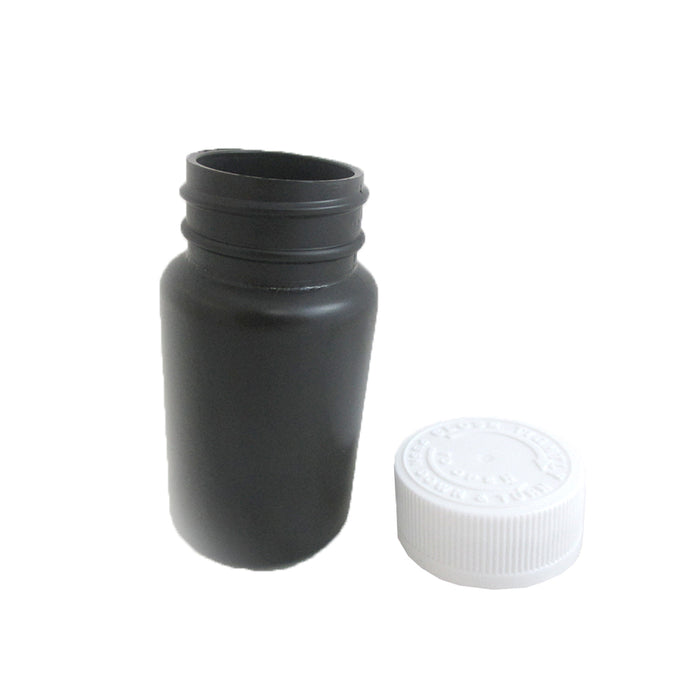 2 Empty Plastic Pill Bottles Medicine Container Vitamin Case Drug Capsule Holder