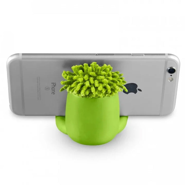 2 PC Cell Phone Stand Mop Topper Squeeze Stress Reliever Universal Mobile Holder