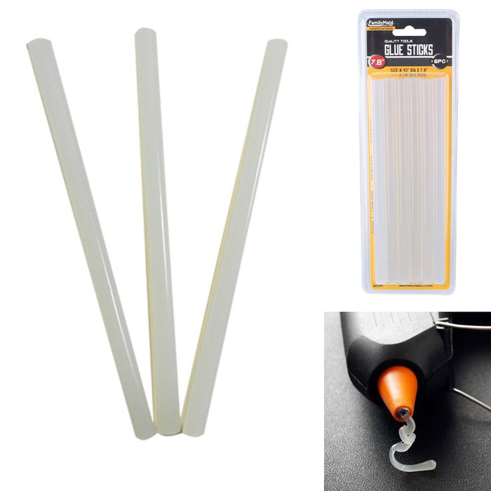 6Pc Hot Glue Sticks 7.8" Lightweight 11mm Craft Arts DIY Home Repair Kids School
