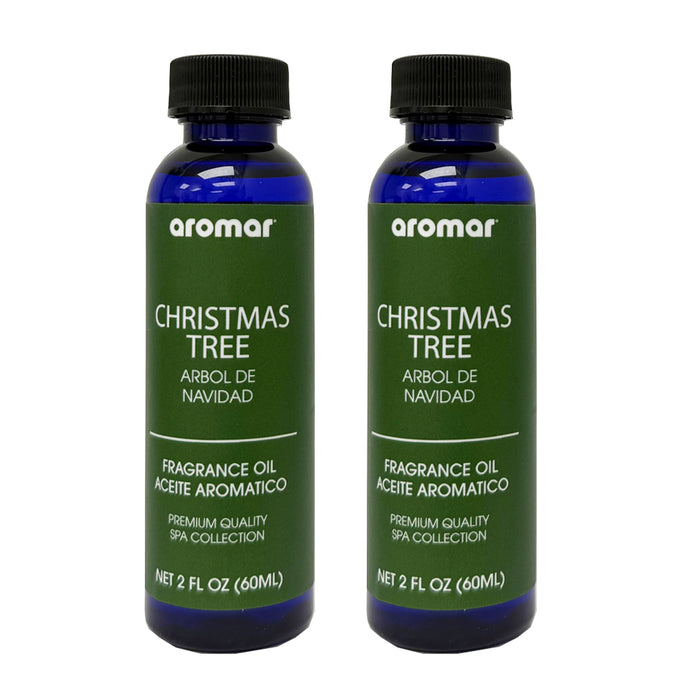 2 Aromatherapy Christmas Tree Fragrance Oil Diffuser Burner Holiday Scents 2oz